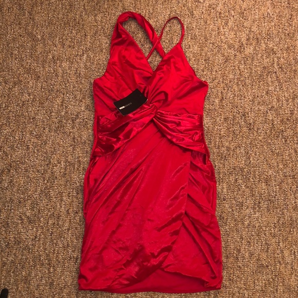 got me twisted satin dress fashion nova